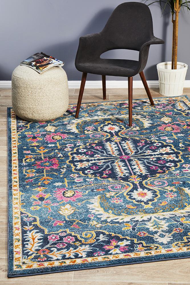 Ravella 209 Navy Polypropylene Rug