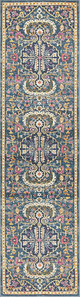Ravella 209 Navy Polypropylene Runner Rug
