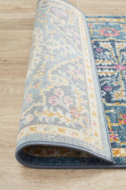 Ravella 209 Navy Polypropylene Runner Rug