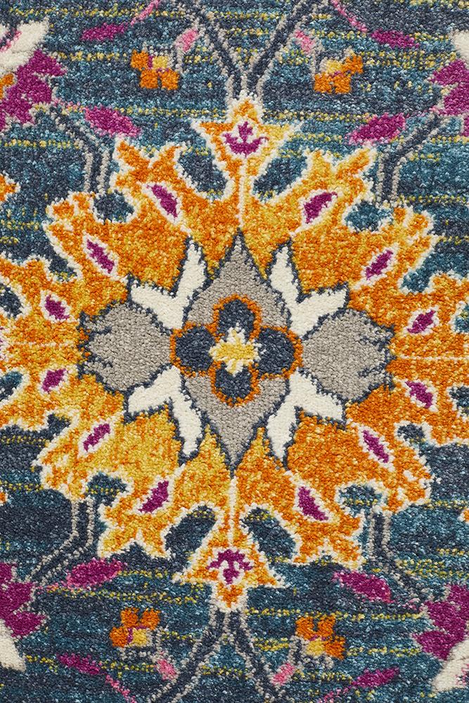 Ravella 210 Blue Polypropylene Rug