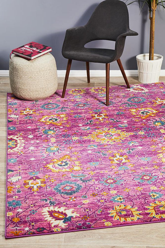 Ravella 210 Fuchsia Purple Polypropylene Rug