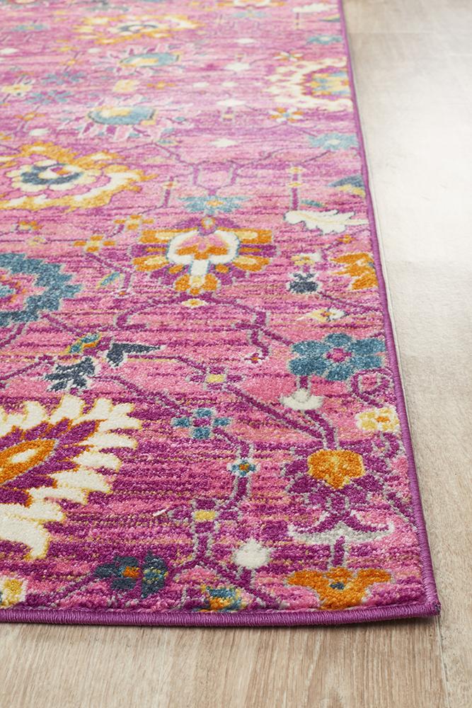 Ravella 210 Fuchsia Purple Polypropylene Rug
