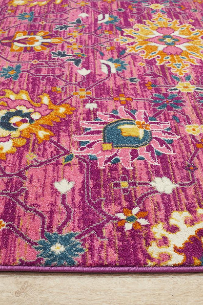 Ravella 210 Fuchsia Purple Polypropylene Rug