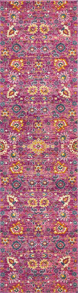 Ravella 210 Fuchsia Purple Polypropylene Runner Rug