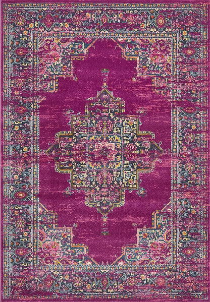 Ravella 211 Fuchsia Purple Polypropylene Rug
