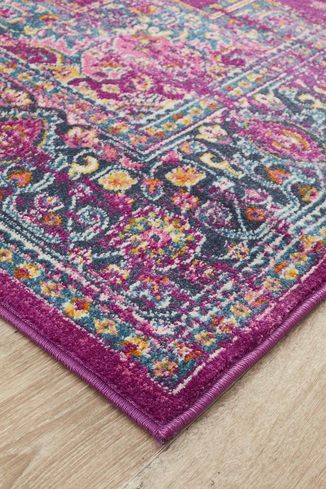Ravella 211 Fuchsia Purple Polypropylene Rug