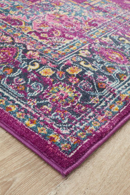 Ravella 211 Fuchsia Purple Polypropylene Rug