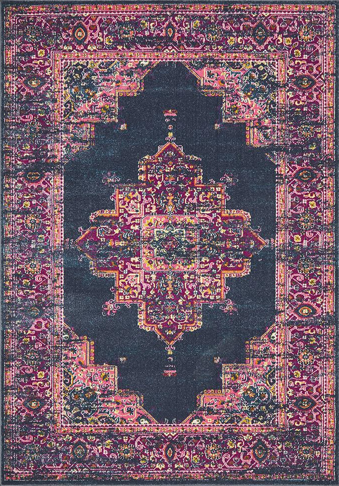 Ravella 211 Navy Polypropylene Rug
