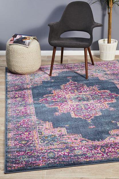 Ravella 211 Navy Polypropylene Rug