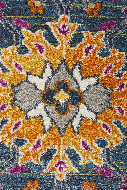 Ravella Blue Polypropylene Rug