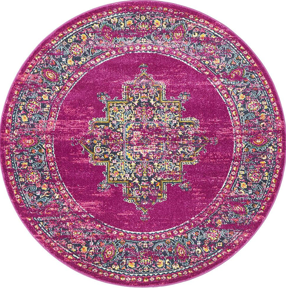 Ravella Fuchsia Purple Polypropylene Rug