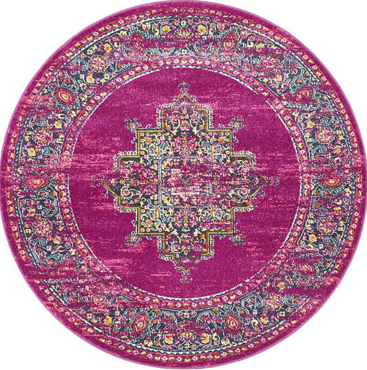 Ravella Fuchsia Purple Polypropylene Rug