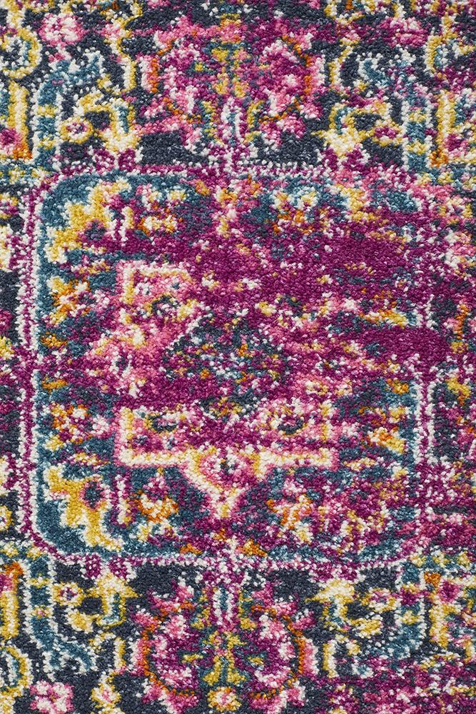 Ravella Fuchsia Purple Polypropylene Rug