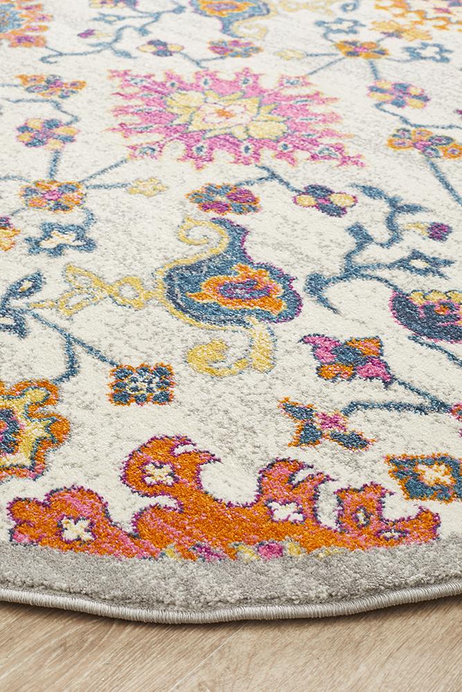 Ravella Multi Polypropylene Round Rug