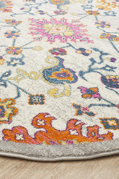 Ravella Multi Polypropylene Round Rug