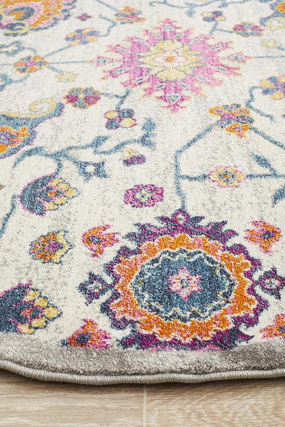Ravella Multi Polypropylene Round Rug