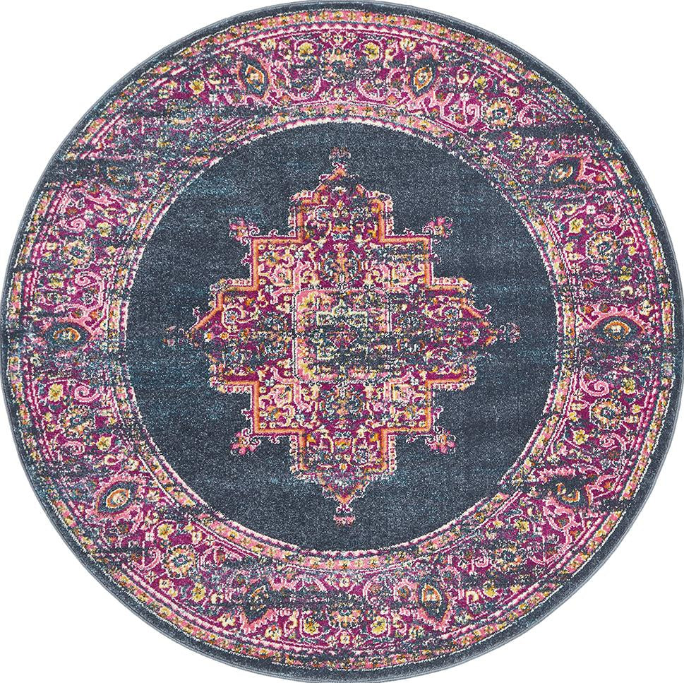 Ravella Navy Polypropylene Rug