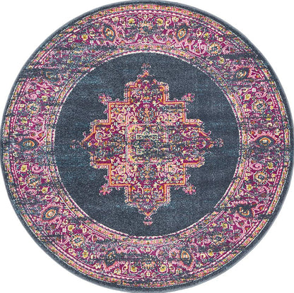 Ravella Navy Polypropylene Rug