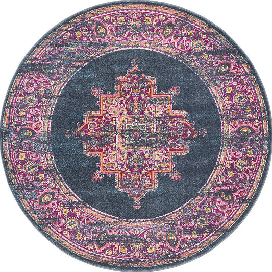 Ravella Navy Polypropylene Rug