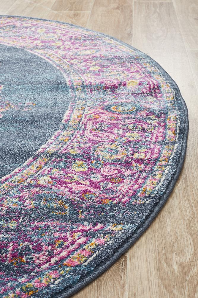 Ravella Navy Polypropylene Rug