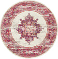 Ravella Multicolor Pink Round Rug