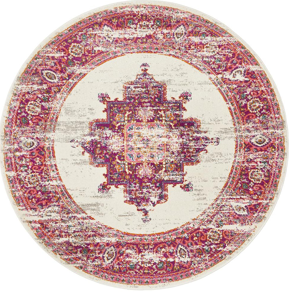 Ravella Pink Polypropylene Rug