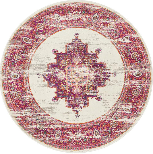 Ravella Pink Polypropylene Rug