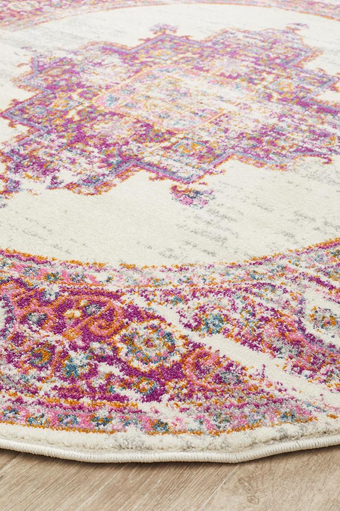 Ravella Pink Polypropylene Rug