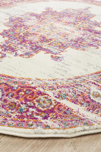 Ravella Pink Polypropylene Rug