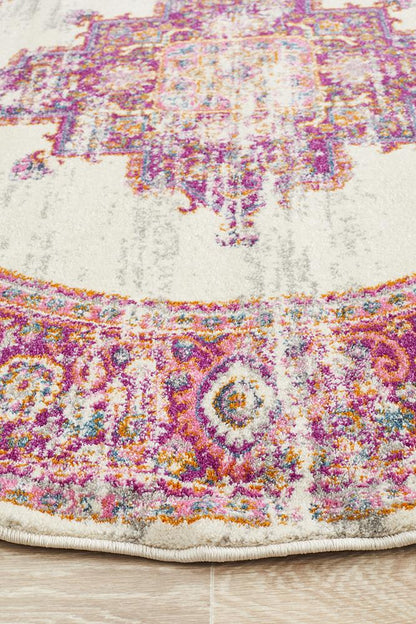 Ravella Pink Polypropylene Rug
