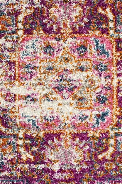 Ravella Pink Polypropylene Rug