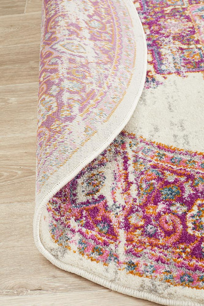 Ravella Pink Polypropylene Rug