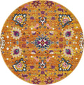 Ravella Rust Orange Round Rug