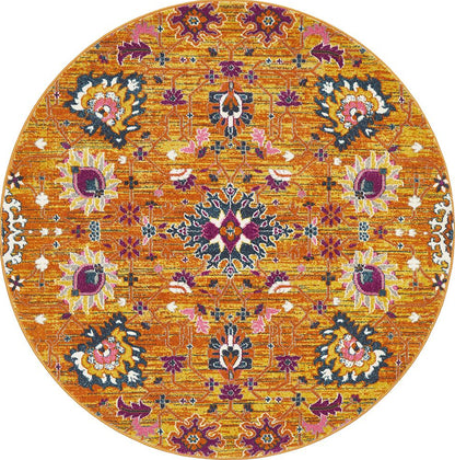 Ravella Rust Orange Polypropylene Rug
