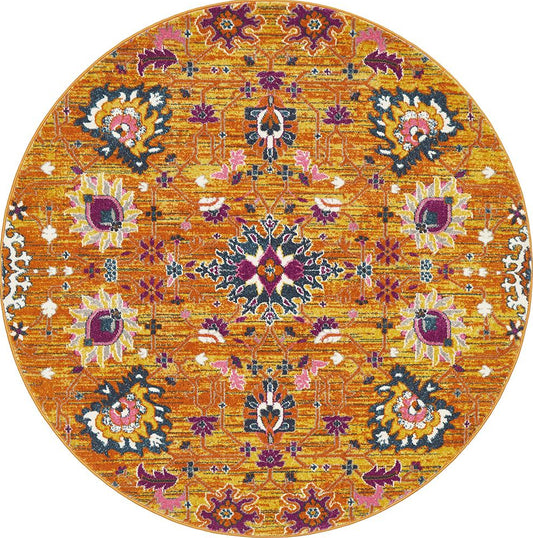Ravella Rust Orange Polypropylene Rug