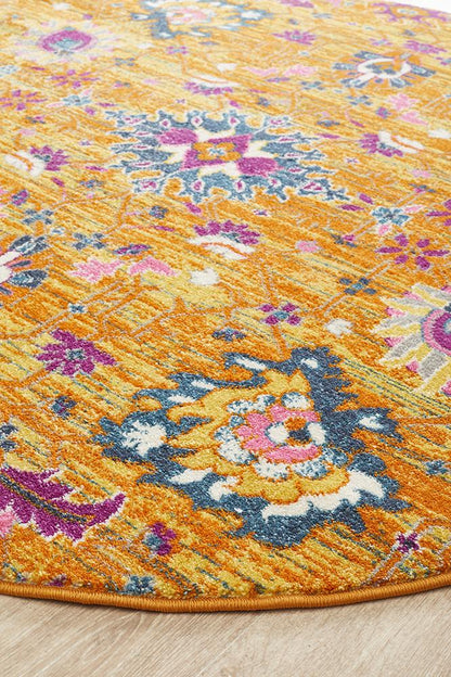Ravella Rust Orange Polypropylene Rug