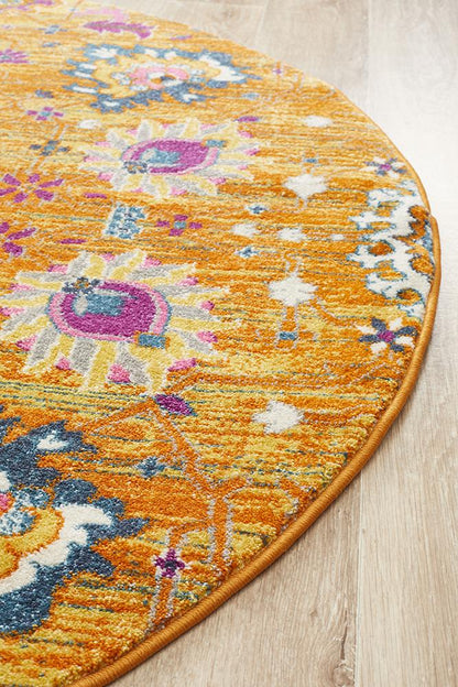 Ravella Rust Orange Polypropylene Rug