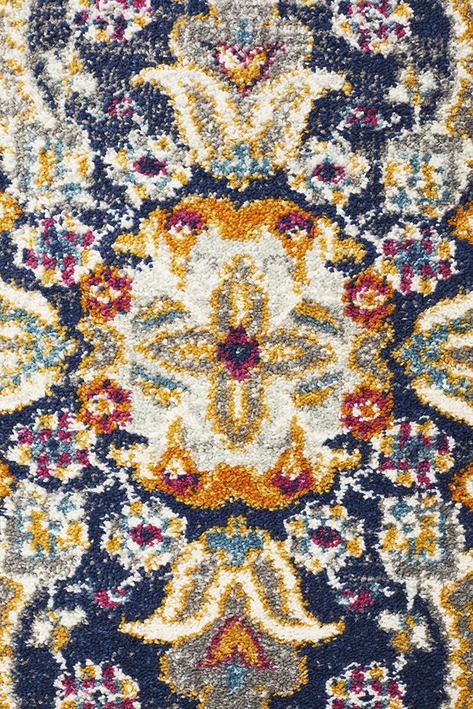 Ravella White Polypropylene Round Rug