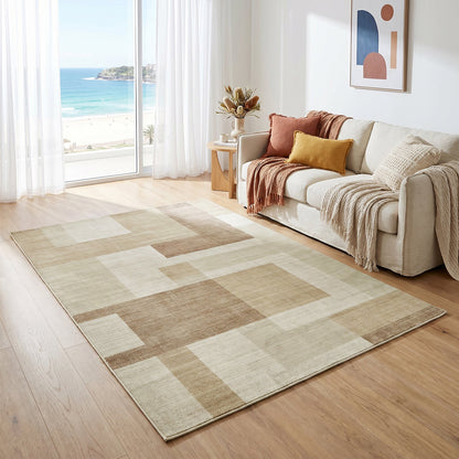 Rinasca Beige Washable Rug