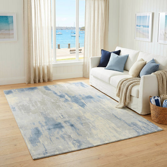 Rinasca Blue Washable Rug