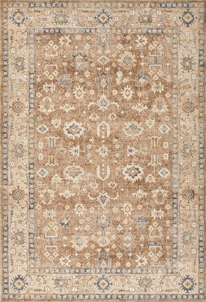 Rinasca Brown Washable Rug