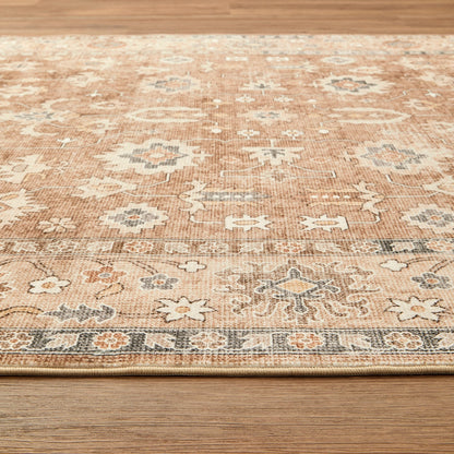 Rinasca Brown Washable Rug
