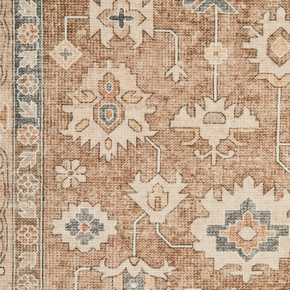 Rinasca Brown Washable Rug