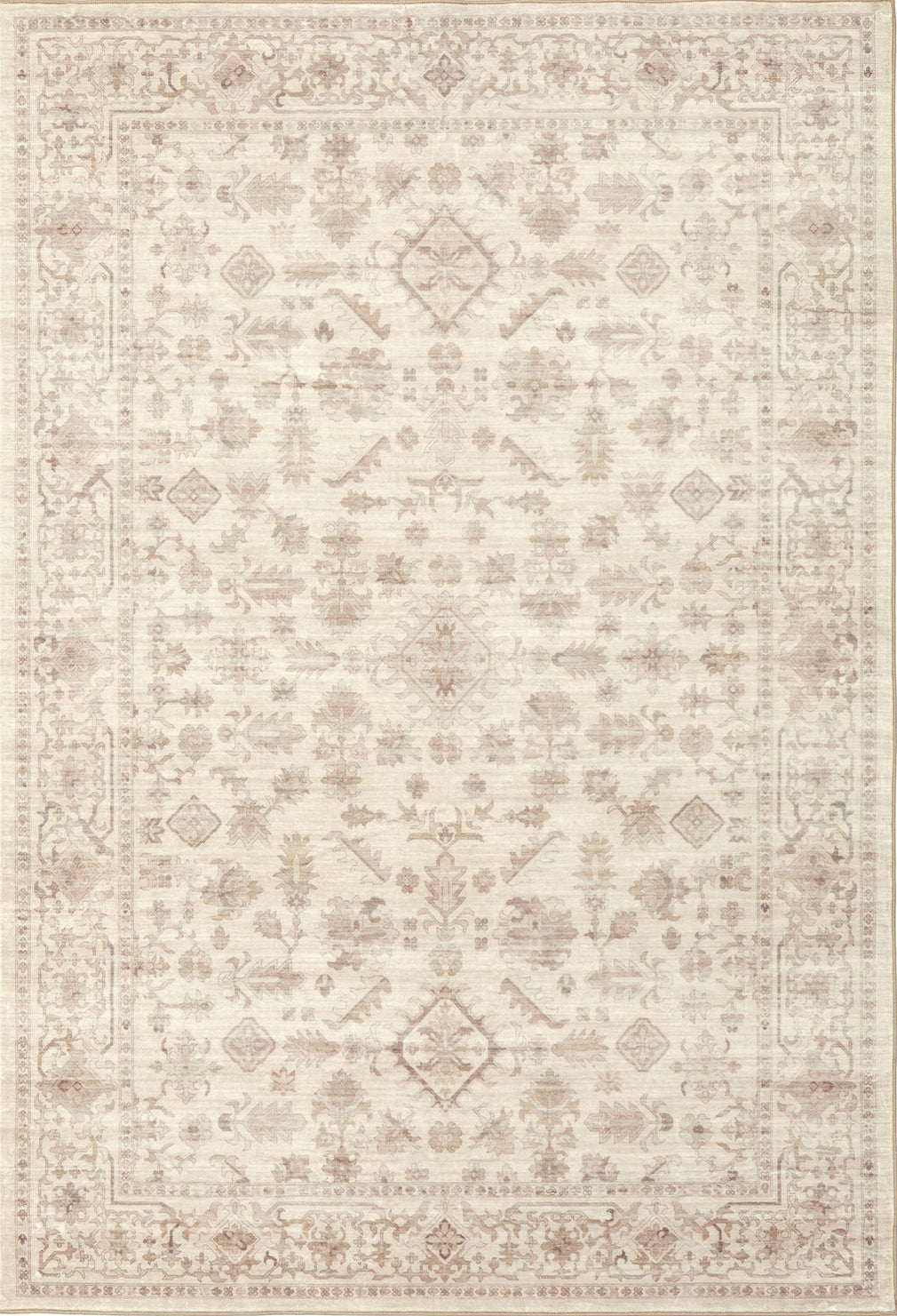 Rinasca Linen Natural Washable Rug