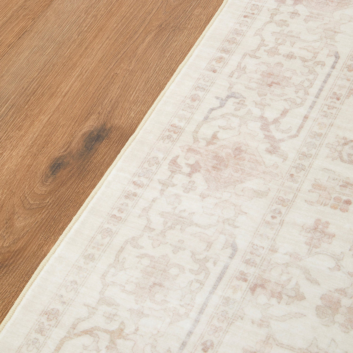 Rinasca Linen Natural Washable Rug