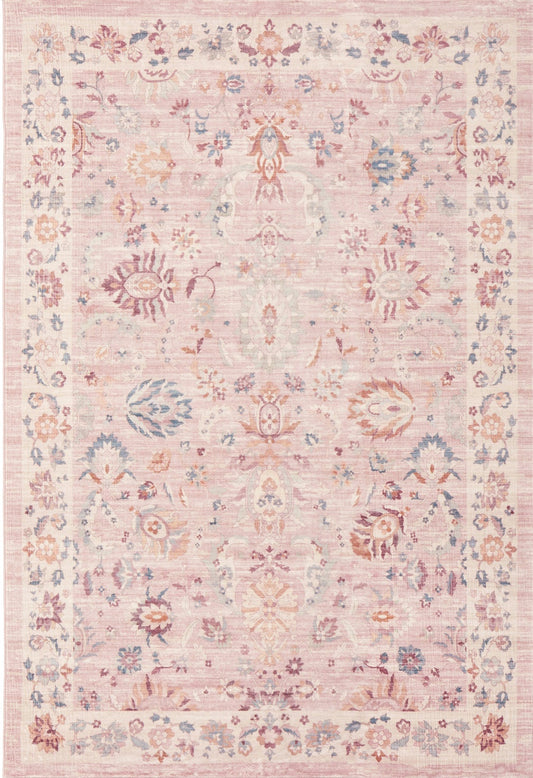 Rinasca Pink Washable Rug