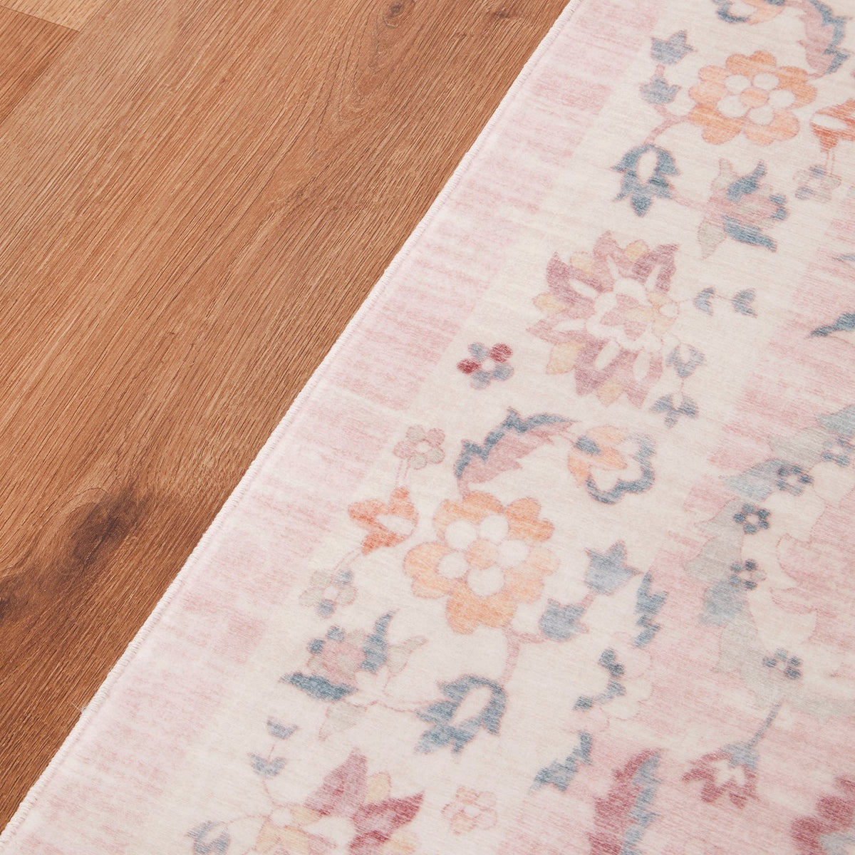 Rinasca Pink Washable Rug