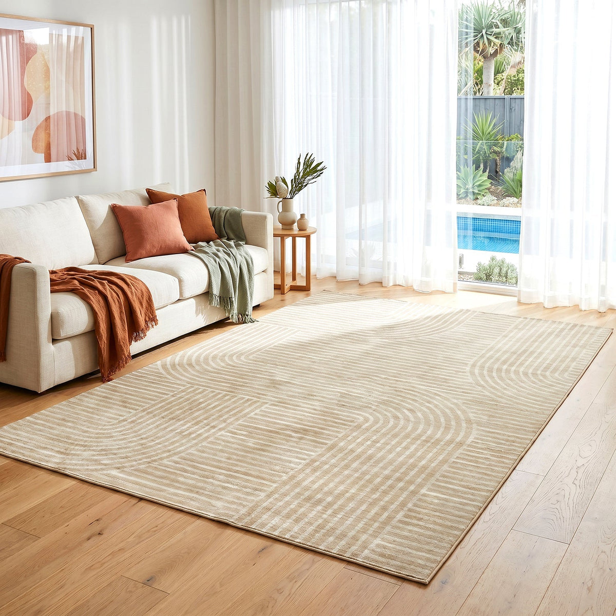 Rinasca Tusk Natural Washable Rug