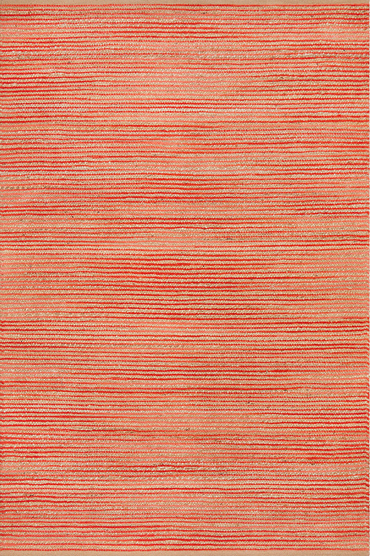 Riscala Salmon Rust Jute Rug