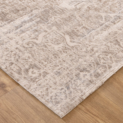 Solace Ivory Beige Vintage Rug
